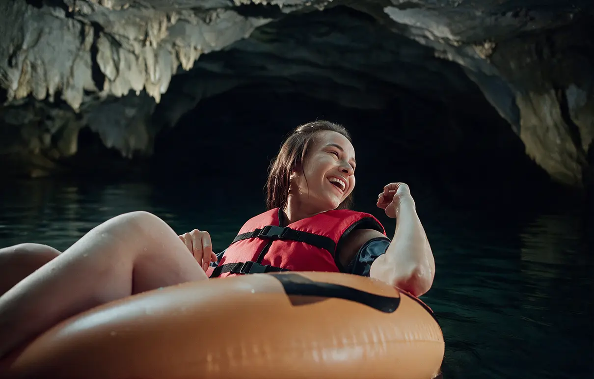 Cave tubing